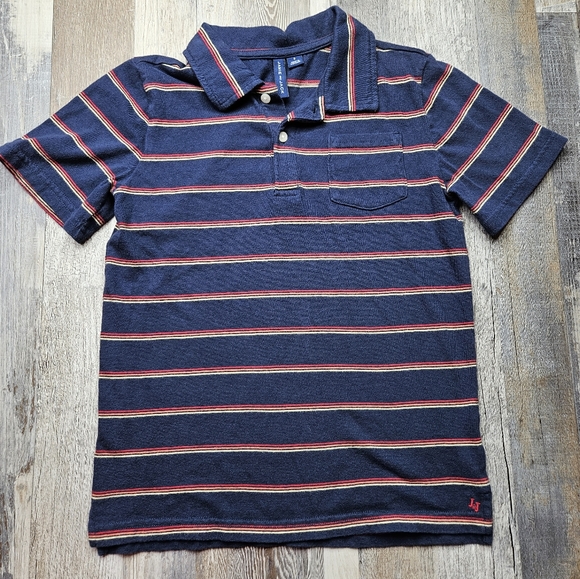 Janie and Jack Other - Janie and Jack Boys size 8 Navy Blue polo shirt with stripes